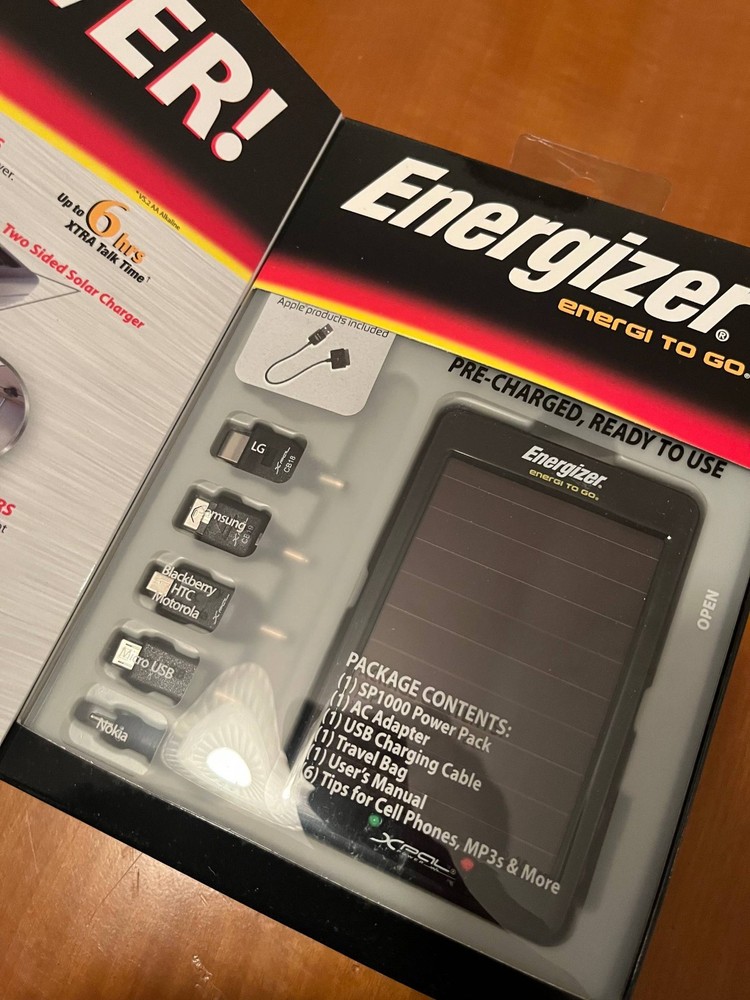 Energizer SP1000 Solar Power Pack – New