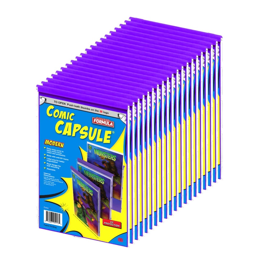 20-Pack ORANGE Comic Capsule MODERN Size Protector
