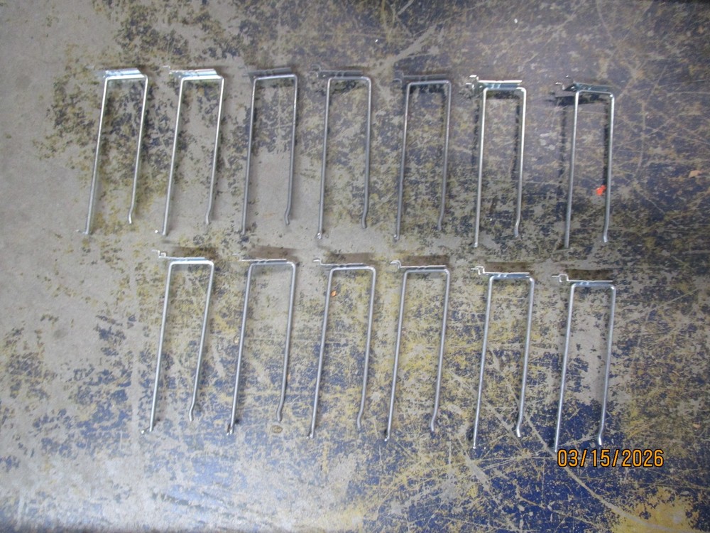 (13) Pegboard Hooks 9" Bar