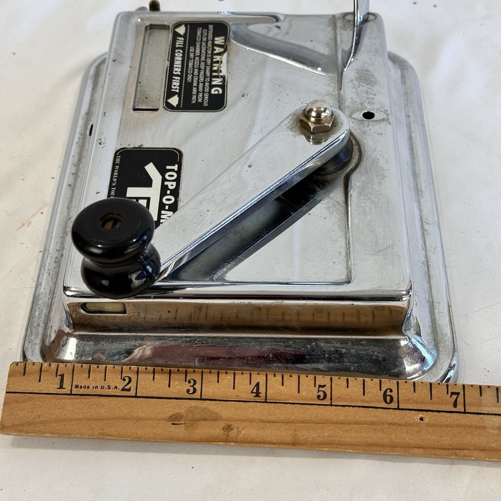 Top-O-Matic Cigarette Machine T2 Rolling Machine Working w/ Papers