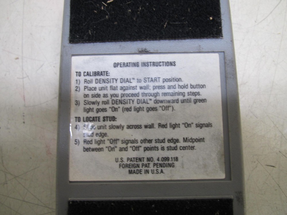 Vintage Zircon Studsensor II 2 Stud Finder (Tested / Works)