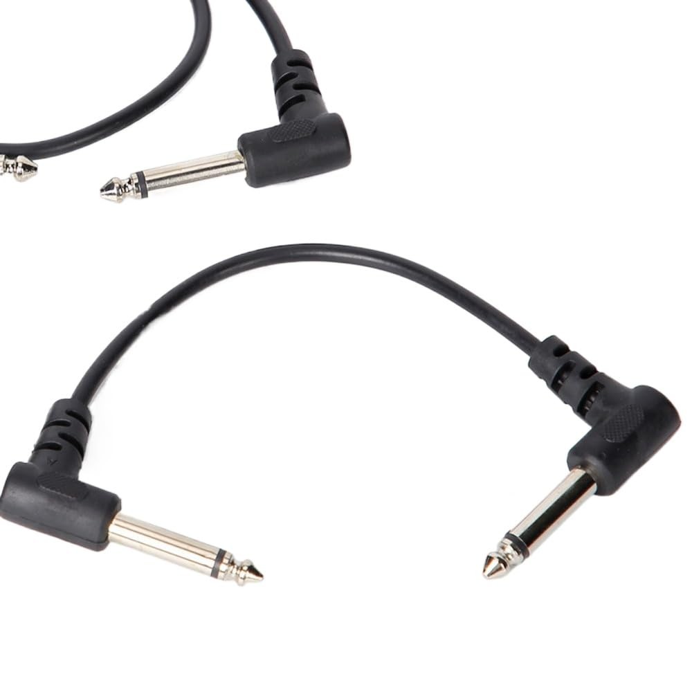 6 Pack 6" Guitar Patch Cables Guitar Pedal Cable Right Angle Guitar Patch Cable