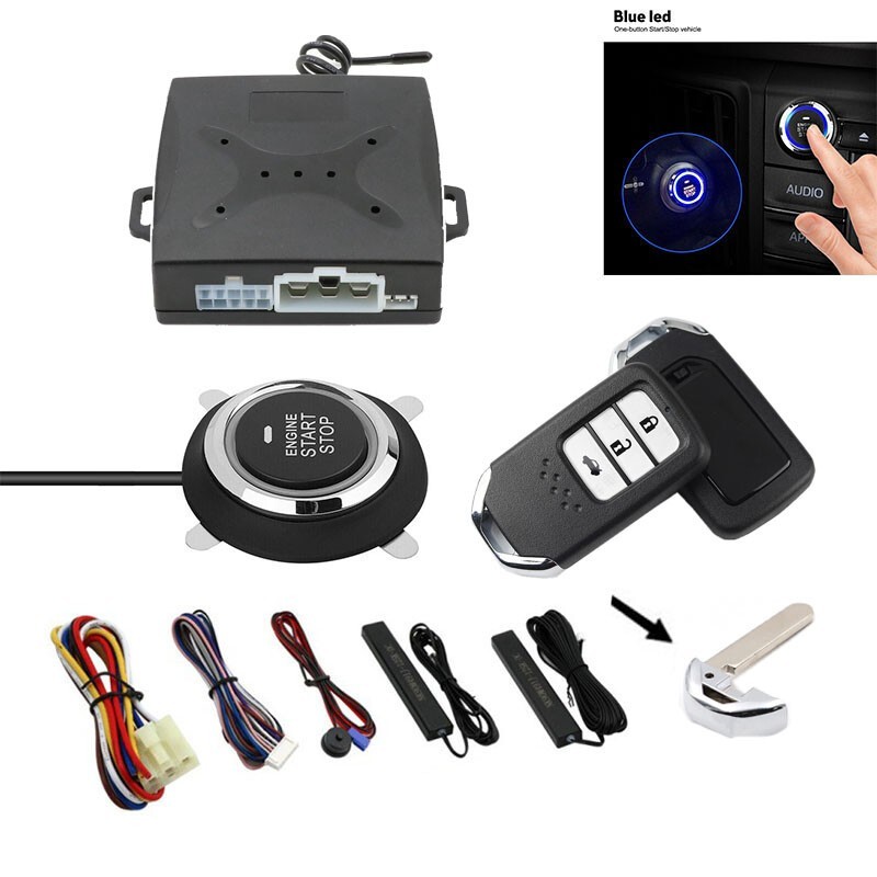 Keyless Entry Engine Start Alarm System Push Button Remote Starter Stop Car
