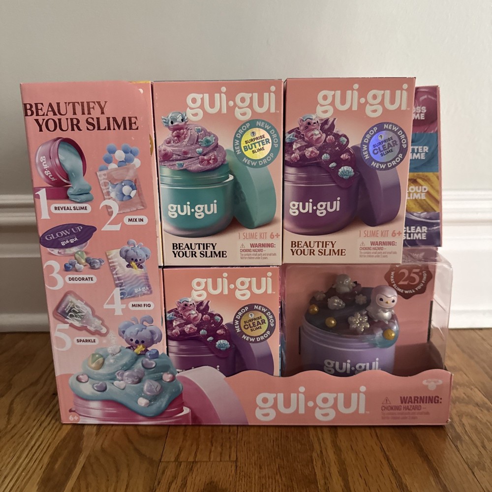 Full case GUI GUI Beautify Your Slime Kit Surprise Gloss Slime
