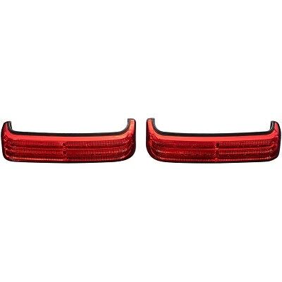 Custom Dynamics ProBeam Black Red LED Sequential Low-Profile BAGZ Lights Harl...