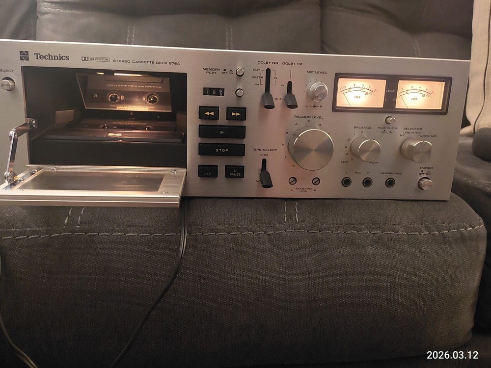 Technics RS-676A Stereo cassette deck. Working Tested