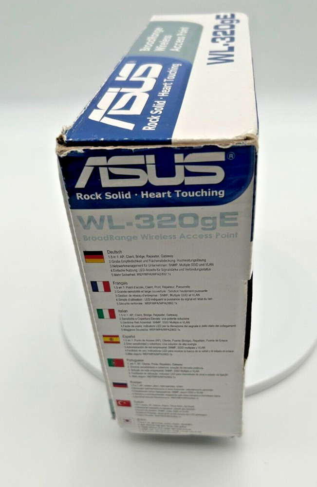 ASUS WL-320gE BroadRange Wireless Access Point Bridge Repeater Gateway