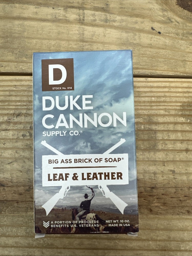 Duke Cannon Leaf & Leather 10oz Soap Brick (03LEAFLEATHER1)