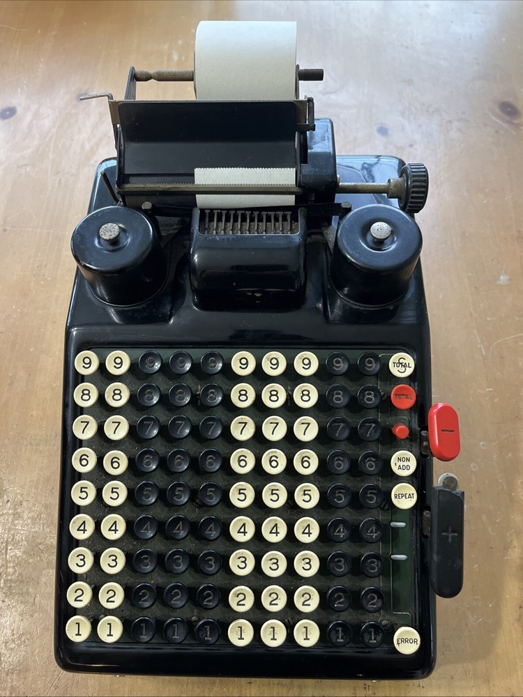 Vintage Burroughs Electric Adding Machine See Description