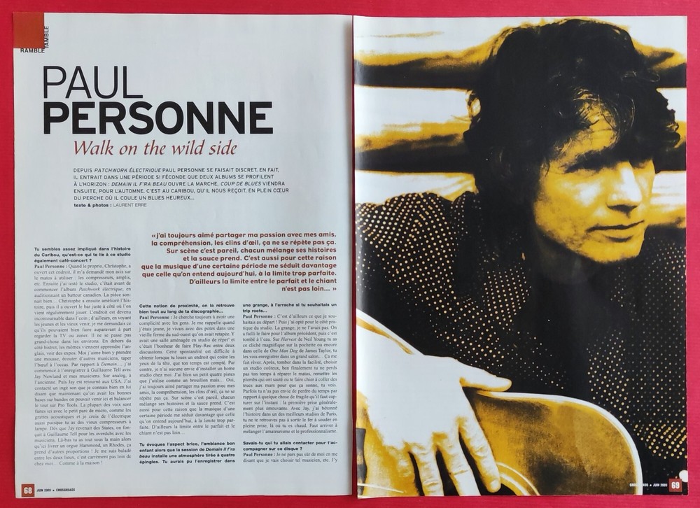 Press Article: Paul PERSONNE - June 2003 5 Pages