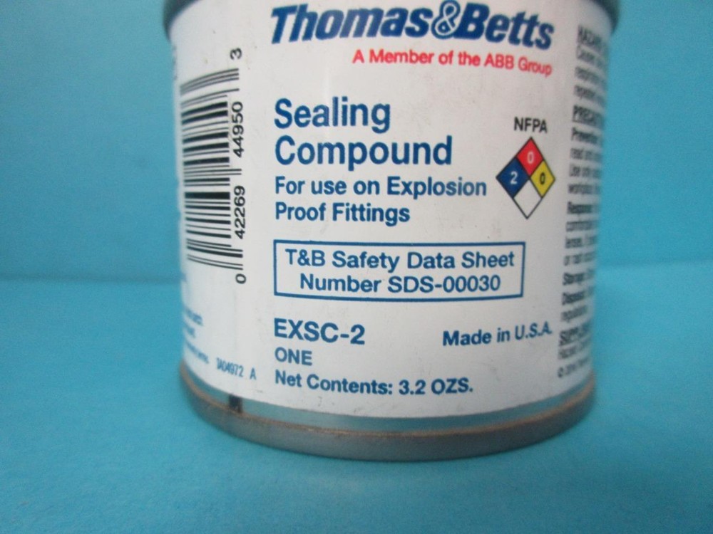 NEW THOMAS & BETTS SEALING COMPOUND FOR EXPLOTION PROOF FITTINGS EXSC-2 3.2 OZ