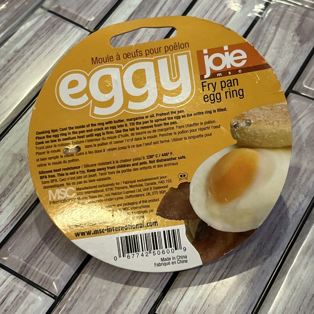 Joie Eggy Fry Pan Egg Ring Round shape eggs NWT