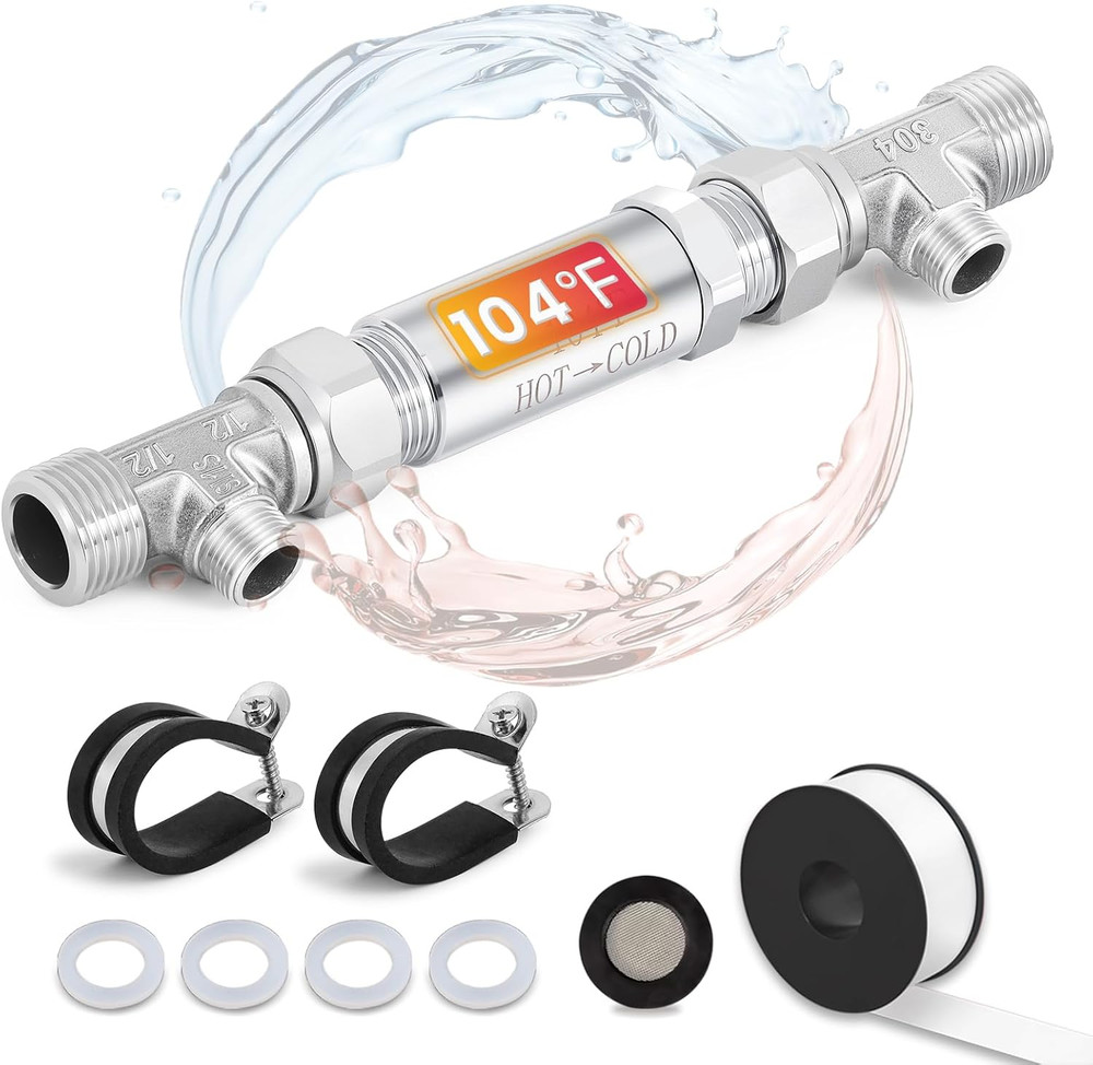 Upgraded Bypass Sensor Valve Kit for Instant Hot Water Recirculating System 304