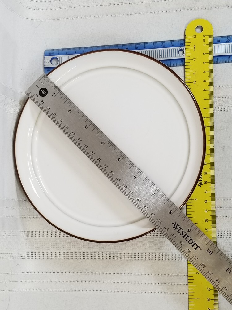 2 Noritake Stoneware MARSHMALLOW Salad Plates