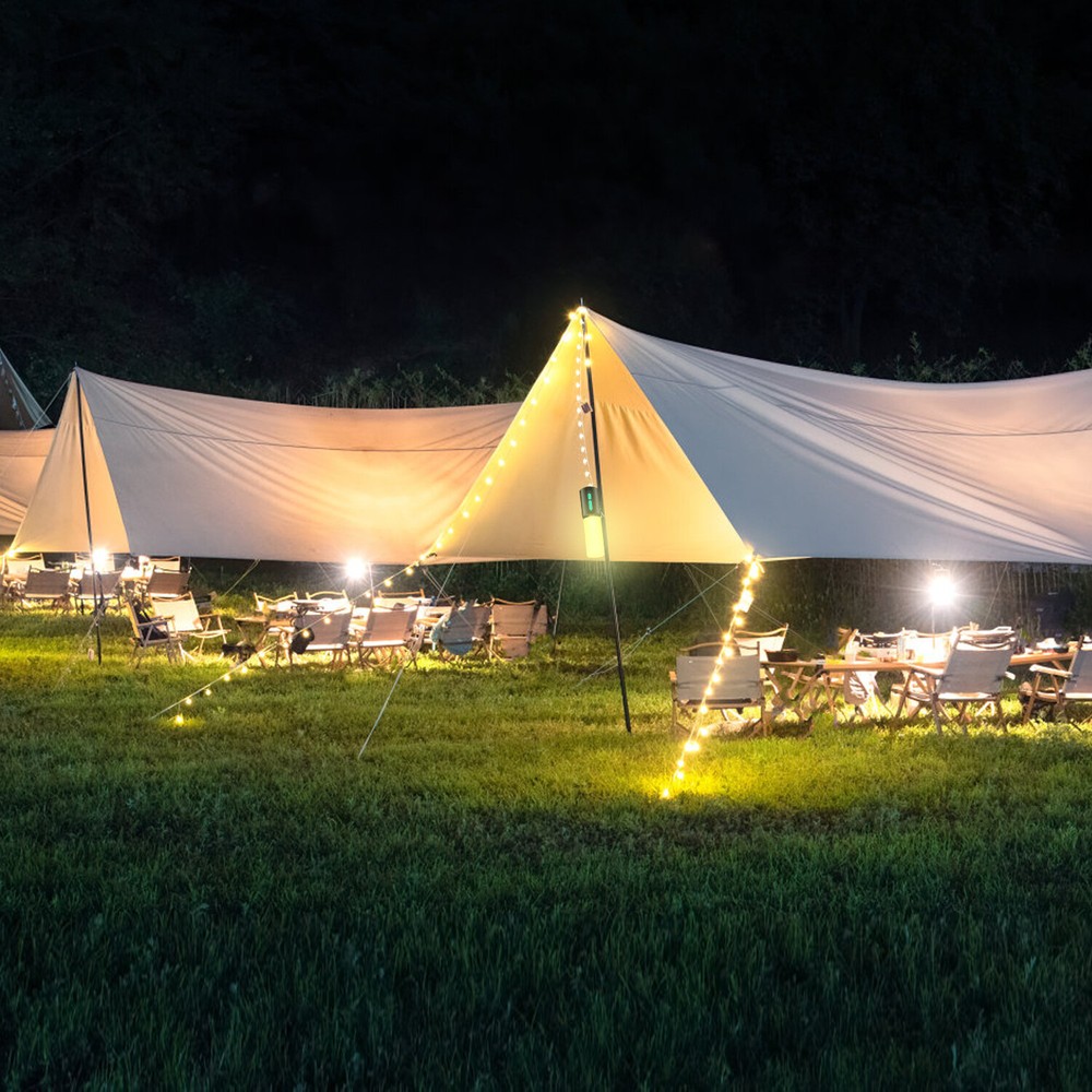 4 In 1 Rechargeable Camping String Light Waterproof Camping Lantern Flashlight