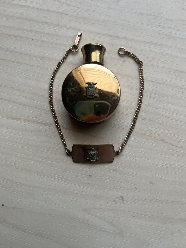 Refillable Perfume Bottle w/Chain - Vintage