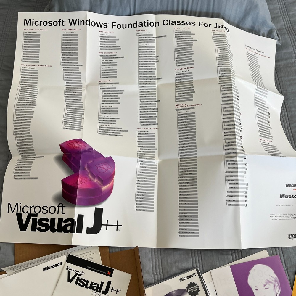 Microsoft Visual J++ 6.0 Professional Edition full vintage complete in the box