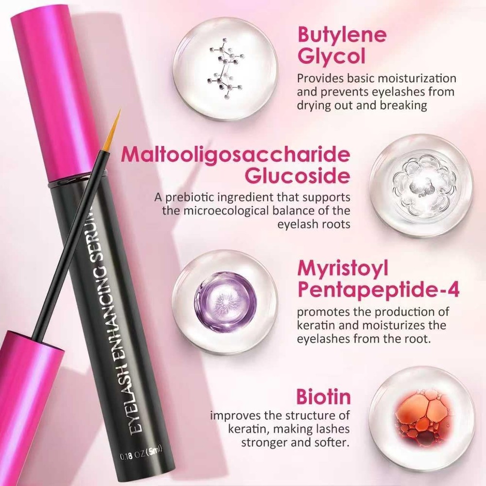 Eyelash Growth Serum with Biotin & Advanced Peptides Complex Lash Serum- (5ml)