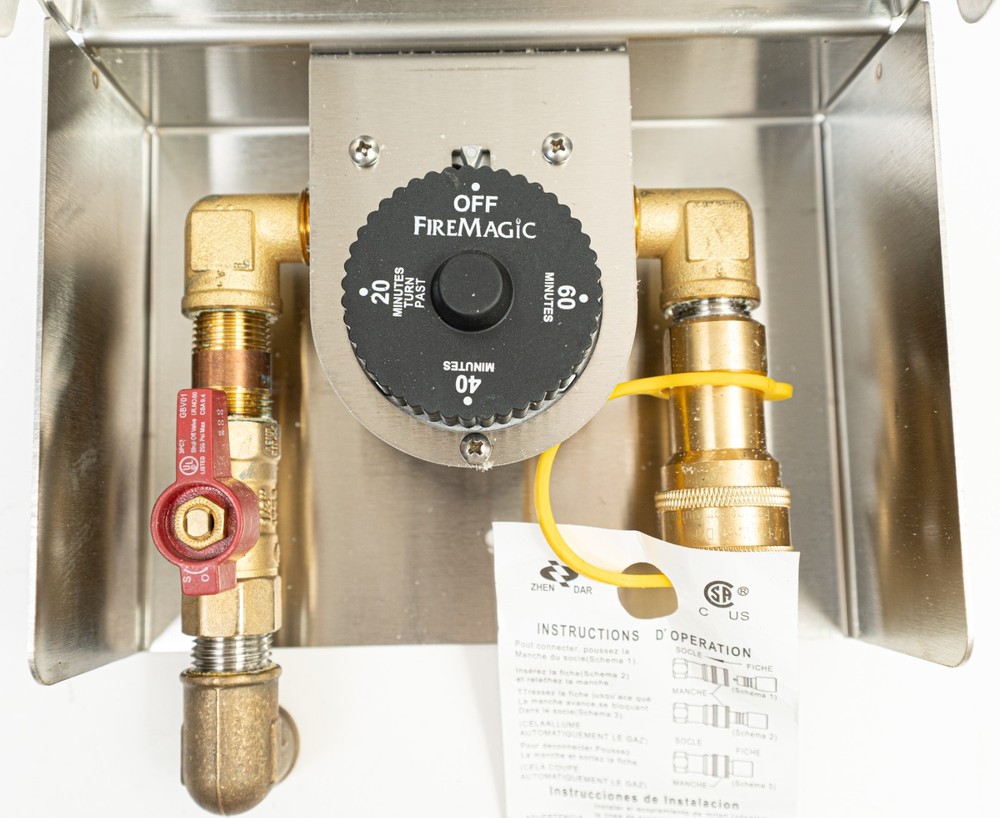 Fire Magic Gas Connection Box with 1-Hour Timer/Quick Disconnect