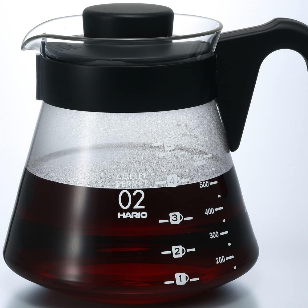 V60 Glass Coffee Server 700ml Black