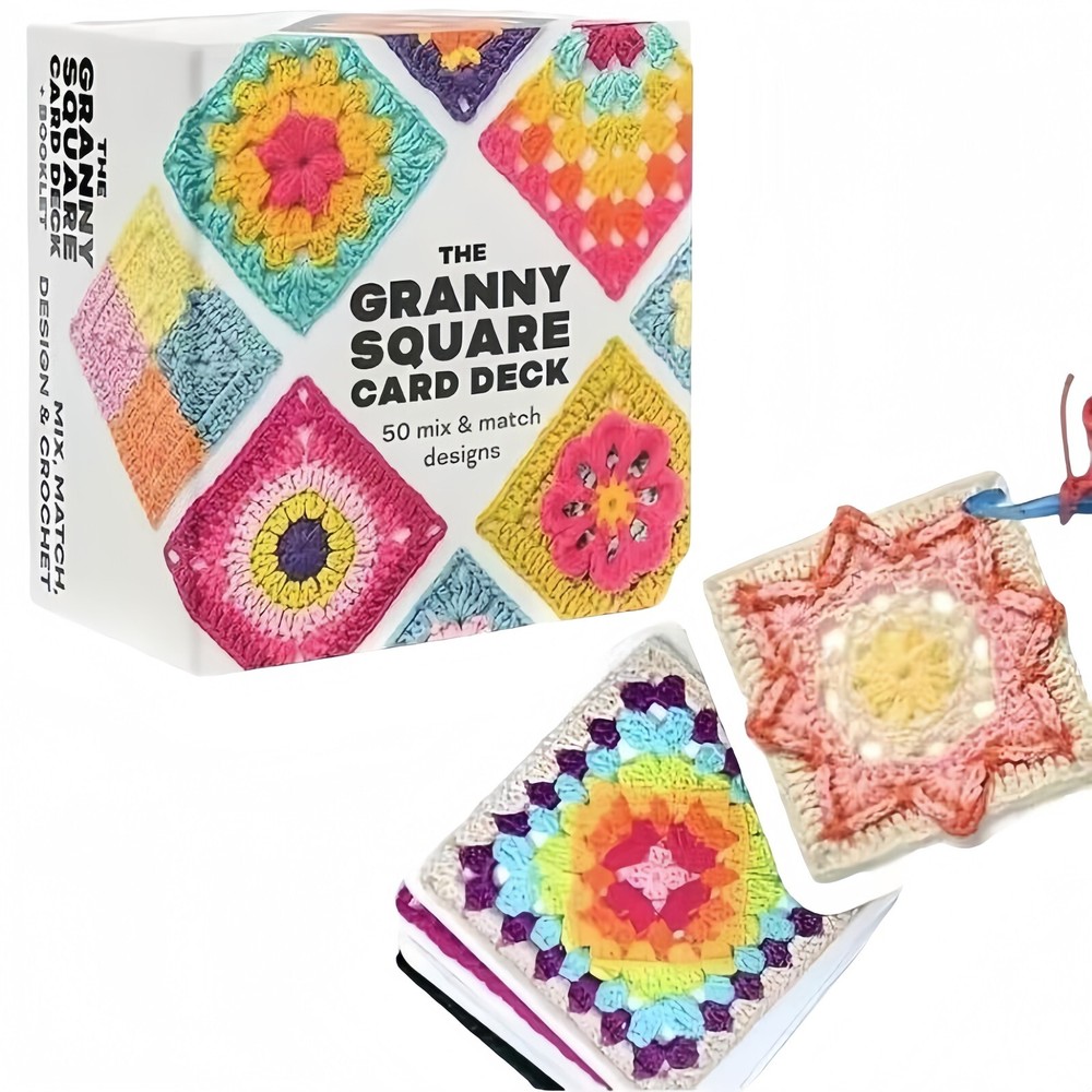 Beginner Crochet Kit: Mixed Plaid Pattern & Dynamic Card Kit - Easy Crochet