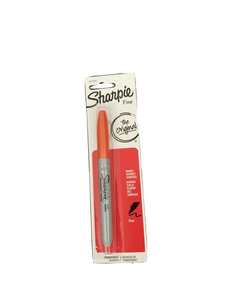 ORANGE Sharpie Fine Point Permanent Marker 1 Single NEW