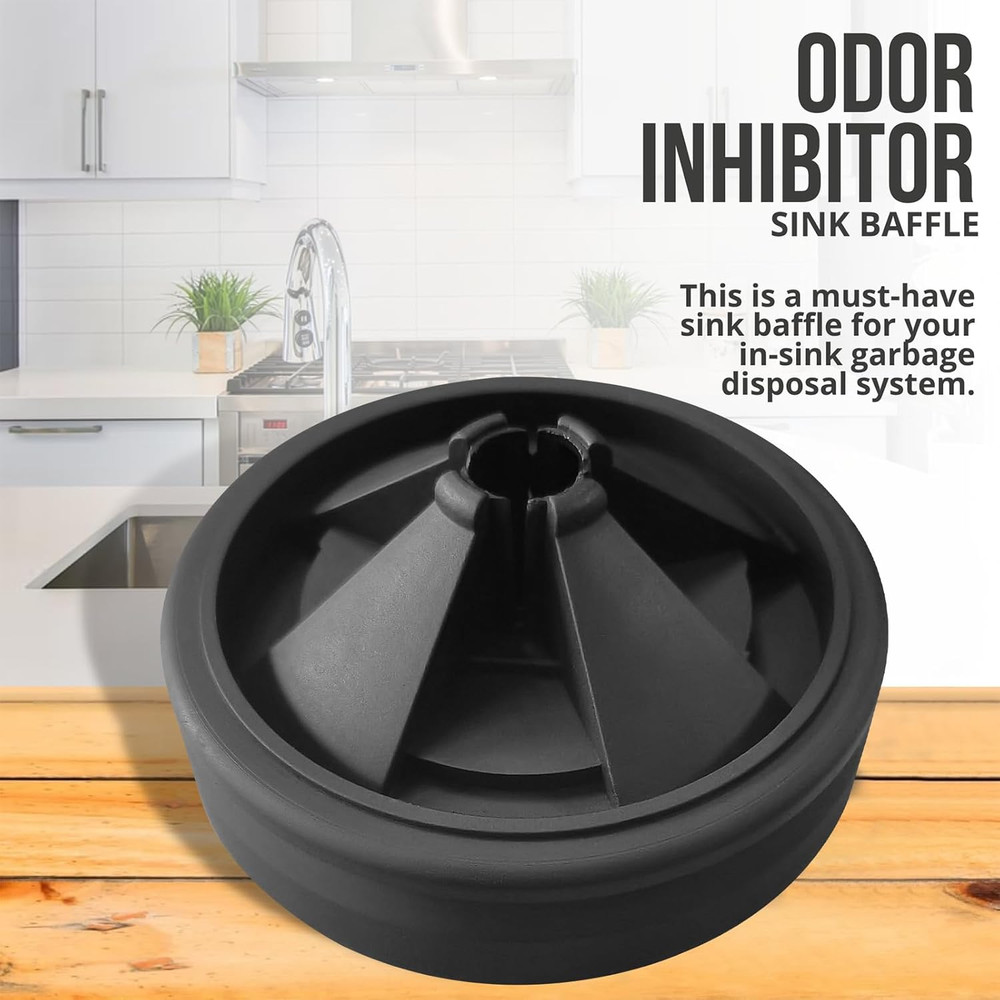 (2-Pack) Garbage Disposal Rubber Drain Insert - 3 3/8" Garbage Disposal Splash G