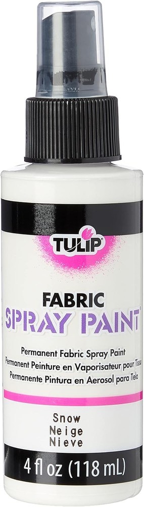 Fabric spray paint permanent white snow 4oz