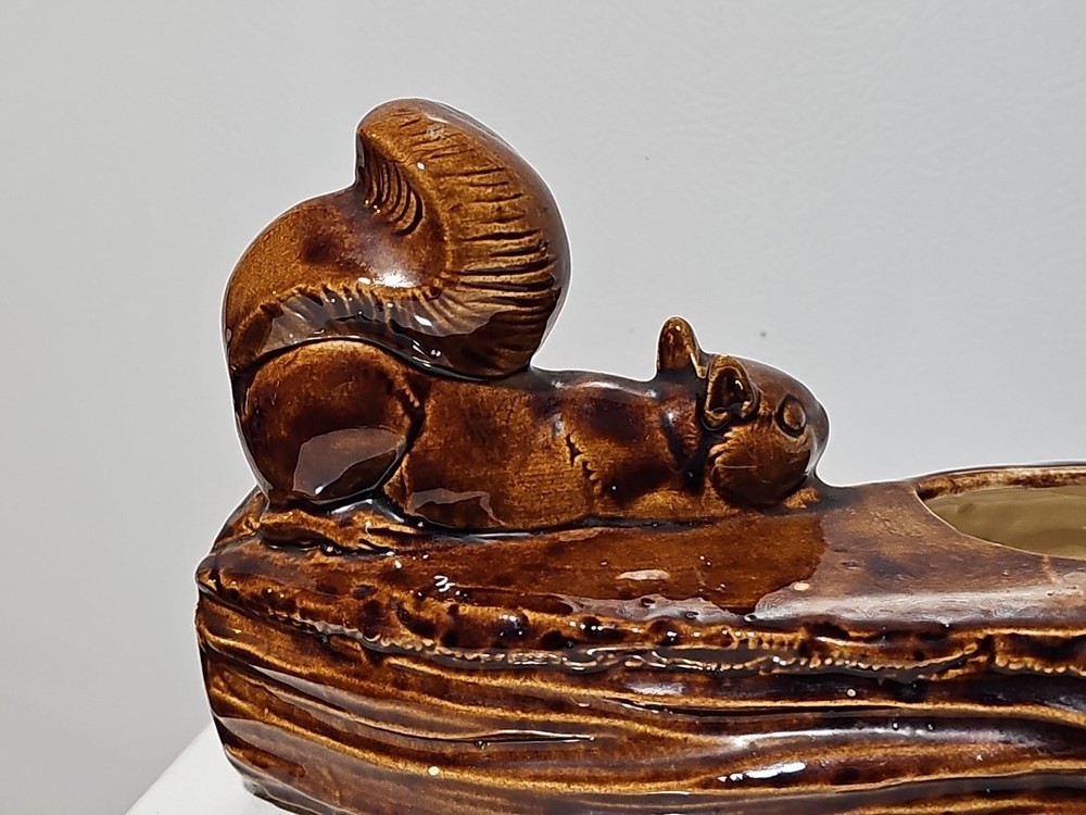 Mid Century Modern Squirrel Planter Ceramic MCM