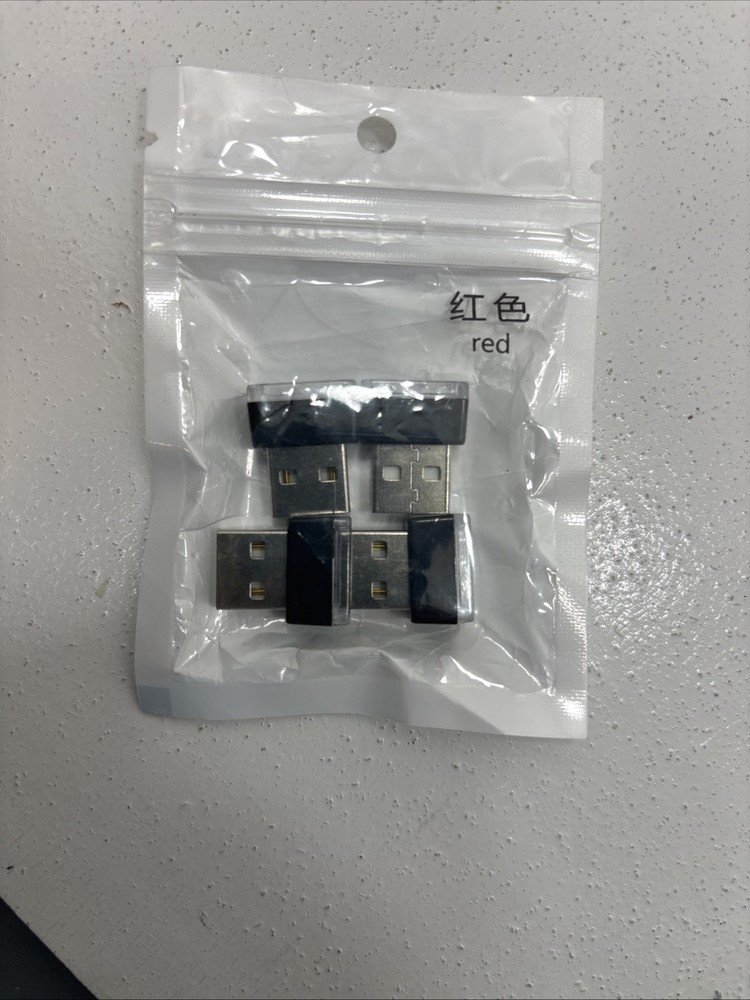 4 Pack USB LED Light Red