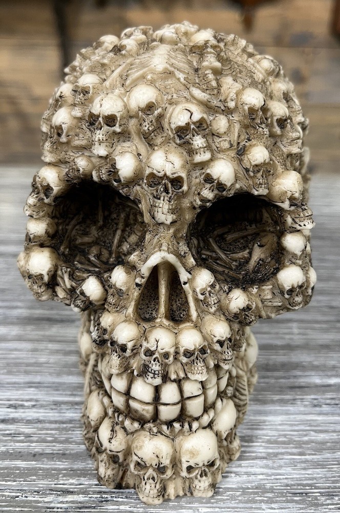 SKULL COVERED WITH SKULLS 5 1/4" TALL