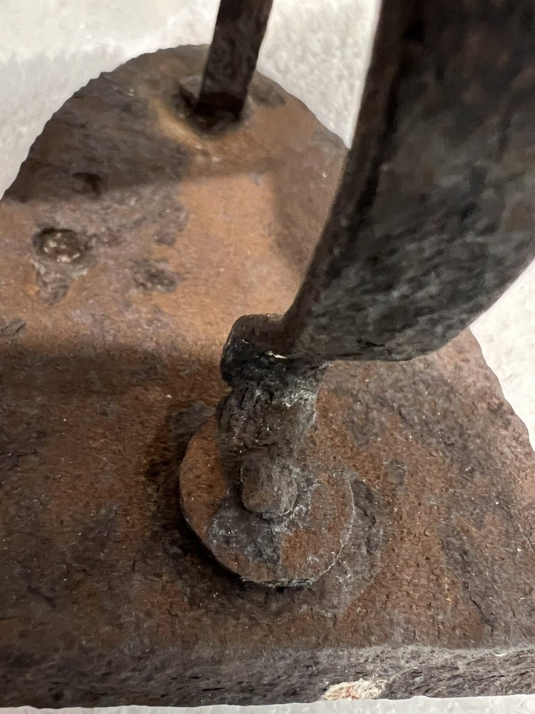Antique Cast Iron Primitive Iron Wrought Iron Ironing Tool Fire Pit Iron OLD