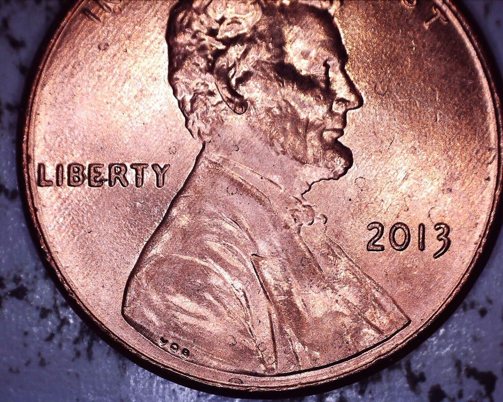 2013 P shield cent WDDO 007 extra thickness on liberty