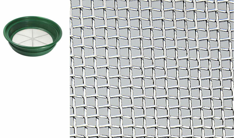 CLASSIFIER SIFTING PAN | 1/12" | STAINLESS STEEL SCREEN EARTH SIFTER STACKABLE