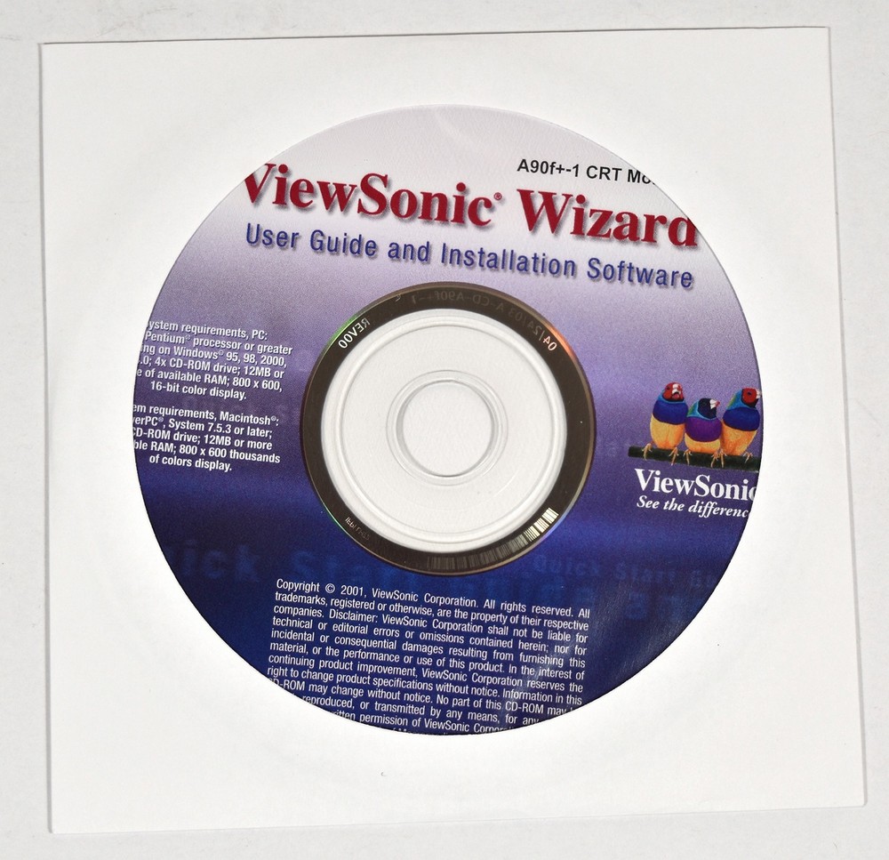 ViewSonic Wizard Quick Start Guide and Installation Software for Windows & Mac