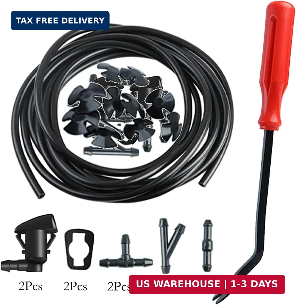 Windshield Washer Nozzles Hose Kit Compatible with Grand Cherokee Include 2 pcs