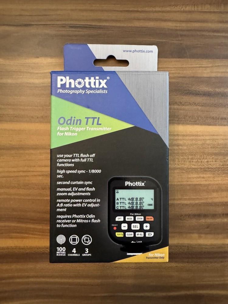 New in Box Phottix Odin TTL Flash Trigger Transmitter for NIKON