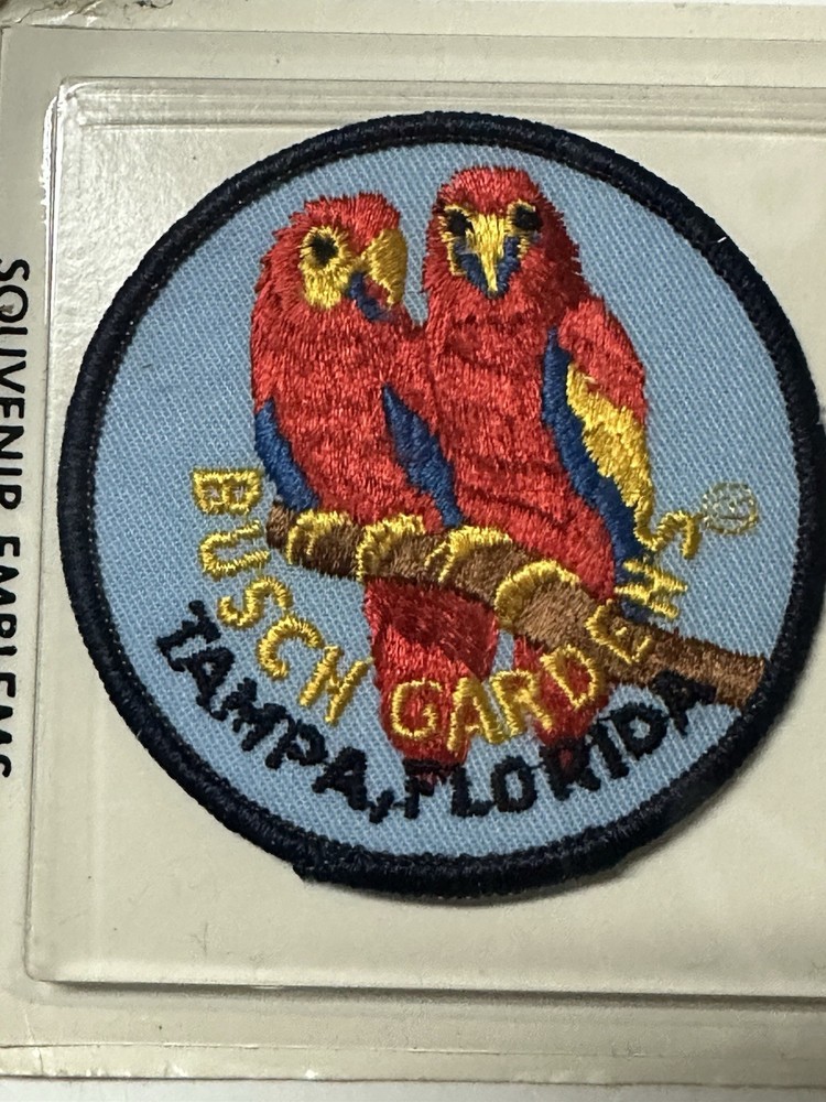 NOS Busch Dark Continent Parrots Patch (24C6)