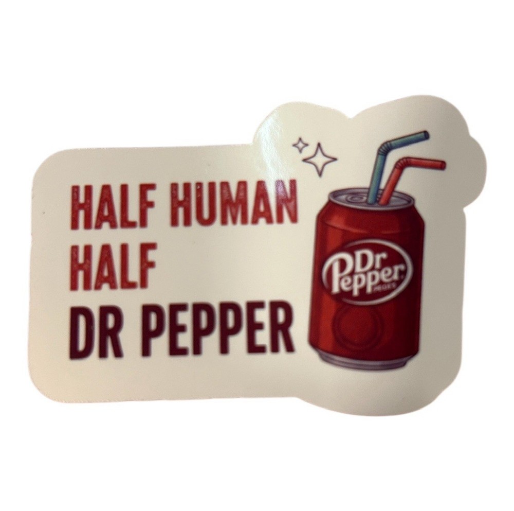 Handmade Dr pepper Sticker