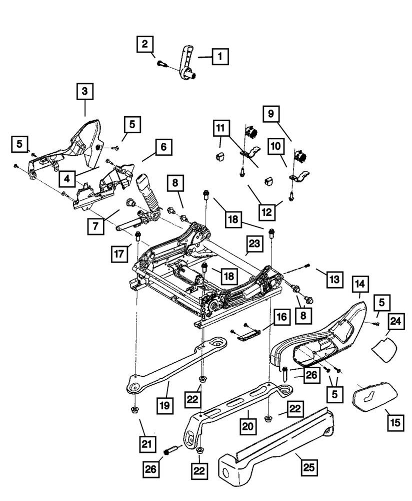 Genuine Mopar Seat Bolt 5143440AA
