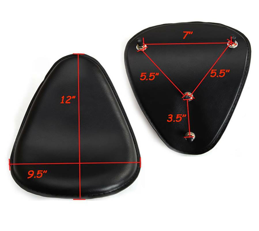 Motorcycle Spring Solo Seat With Base Bracket Saddle For Bobber Chopper Custom