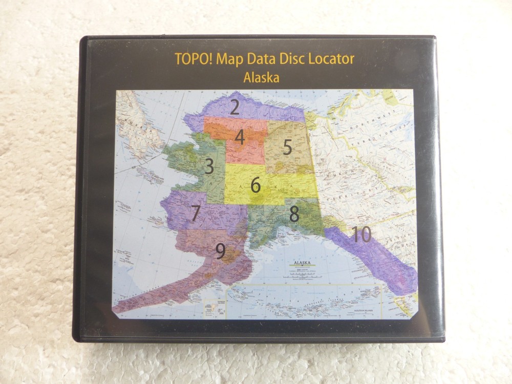 National Geographic TOPO! Mapping Software - Alaska (CD, 2006, 10-Disc) PC & Mac
