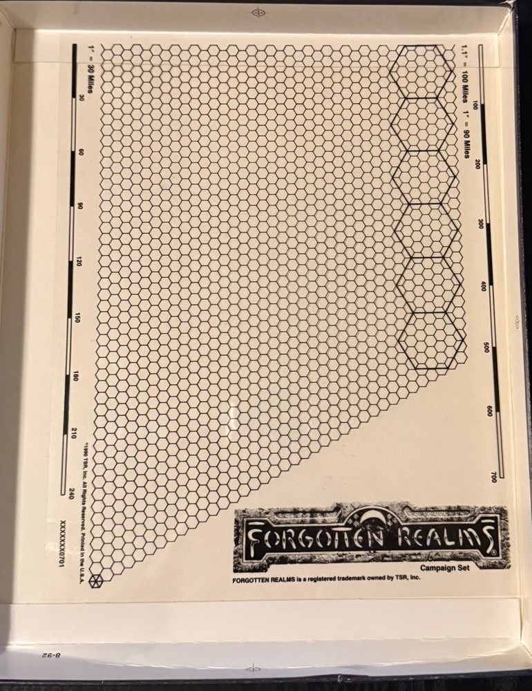 Forgotten Realms Campaign Setting Boxed Set AD&D 2E TSR PARTIALLY complete