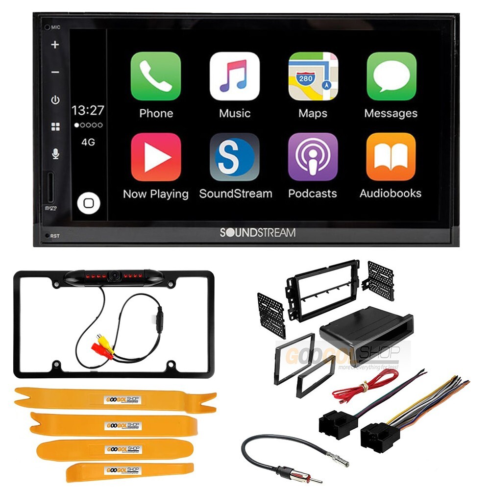 7” Wireless Apple Car Play Bluetooth Stereo Receiver for 2007-2013 Silverado