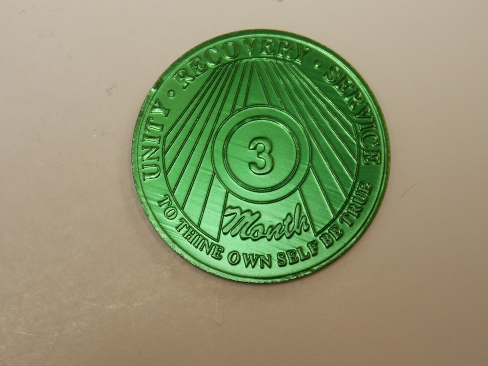 Alcoholics Anonymous - Recovery Token - 3 Months
