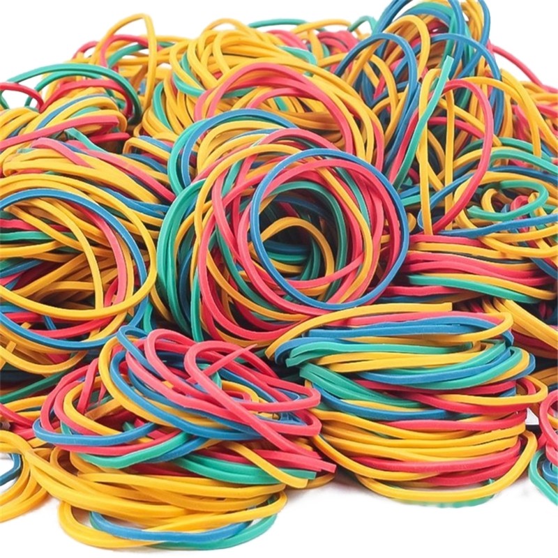 400 Pcs Thick Elastic Bands Assorted Colors Sizes Home Organization Essential