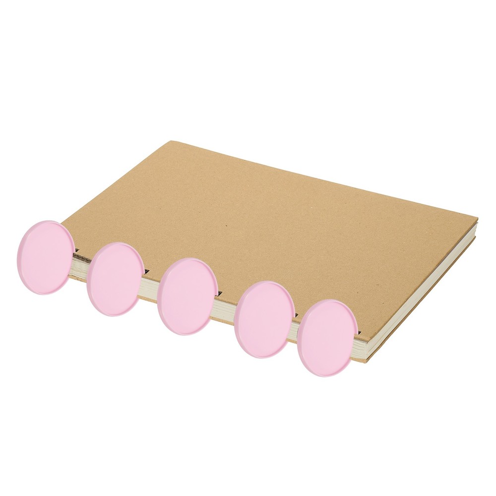 2 inch Plastic Book Binding Discs, 12Pcs Discbound Expansion Discs Round, Pink