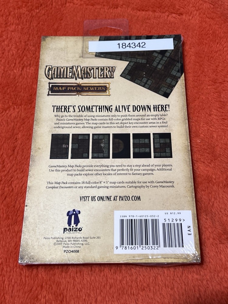 GameMastery Map Pack Sewers Sealed Game Mastery Paizo
