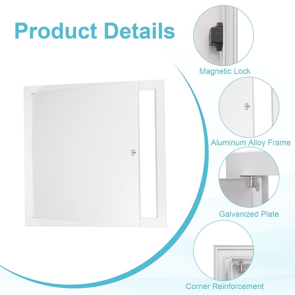 17"x17" Drywall Access Panel Wall Hole Cover Access Doors with Lock, White