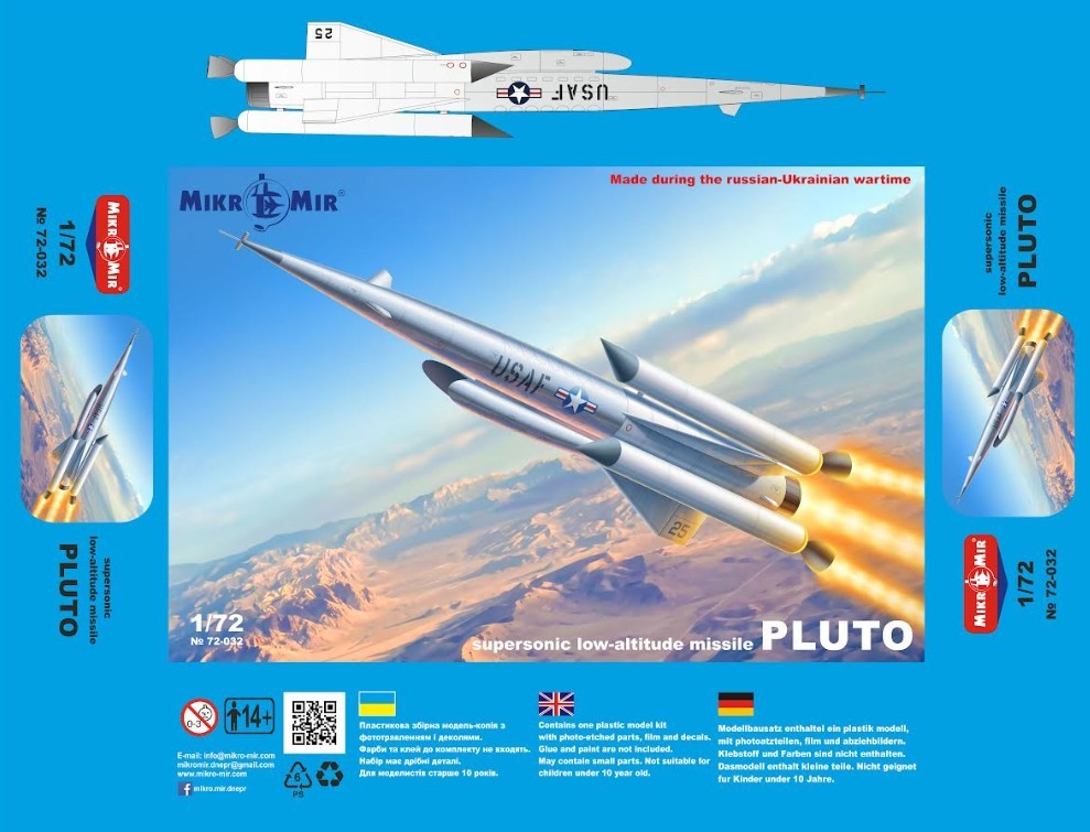 Mikro Mir 72-032 Supersonic low-altitude PLUTO Plastic model kit 1/72